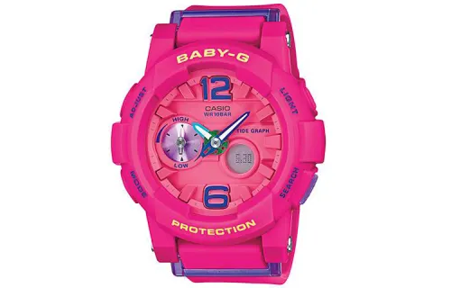 CASIO Women's BABY-G Red Watch BGA-180-4B3