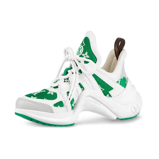 LOUIS VUITTON Lv Archlight Sneakers 'White With Green Monogram' Women's