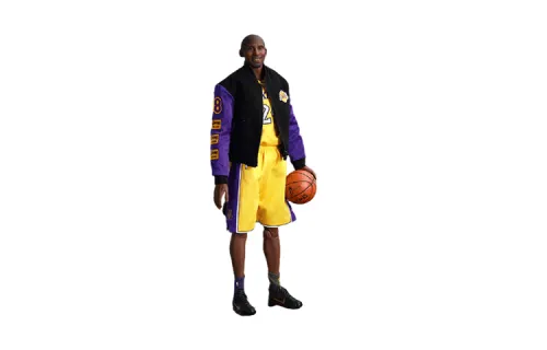 ENTERBAY 1:6 Star Series Lakers Double Head Sculpture Double Jacket Kobe Bryant Action Figure 30.48cm