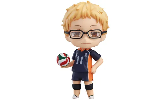 GSC Tsukishima Hotaru or Volleyball Boy with base 10cm Q version figure