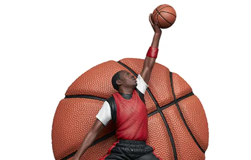 ENTERBAY 1:6 Star Series Michael Jordan Statue Live Coloring Movable Figure 56.5cm