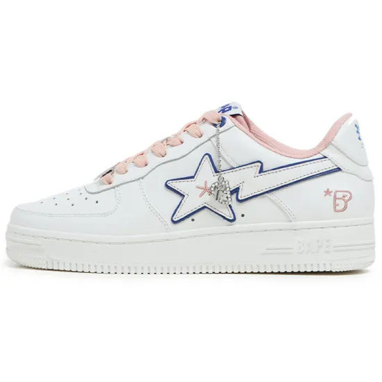 A BATHING APE A BATHING APE Bape Sta Bapy White Pink Women's