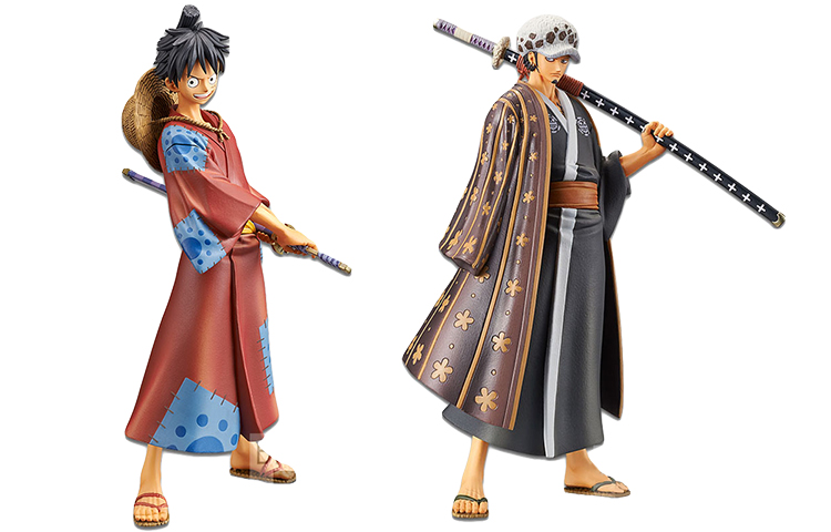 BANPRESTO Monkey D. Luffy Glasses Factory dxf One Piece The Man of the Grand Line Wano Country & Trafalgar Law Scale Figure