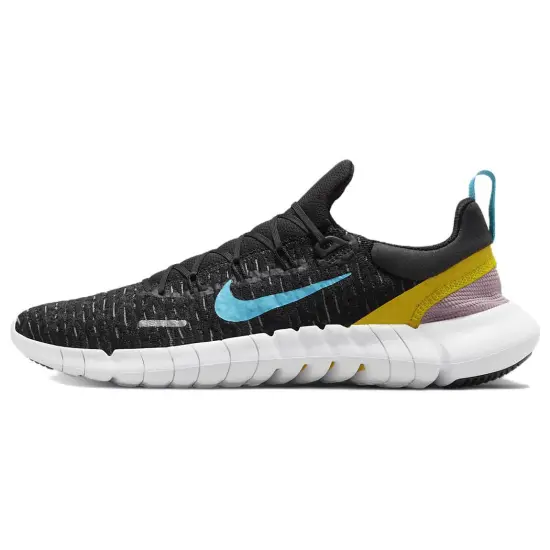 Nike Free Run 5.0 Dark Smoke Grey Vivid Sulfur Chlorine Blue
