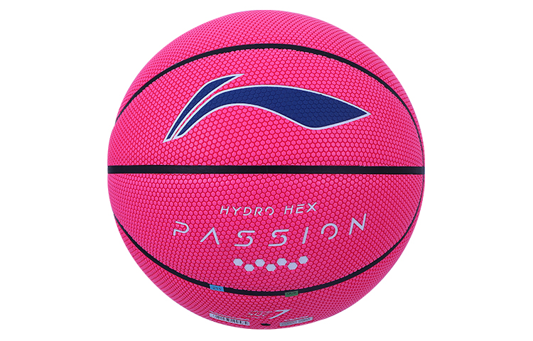 Li Ning Badfive Pu Basketball Pink Size 7 Training Unisex