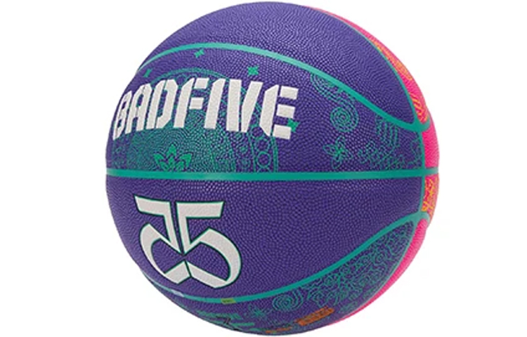 Li Ning Badfive Pu Basketball Blue Pink Size 7 Training Unisex