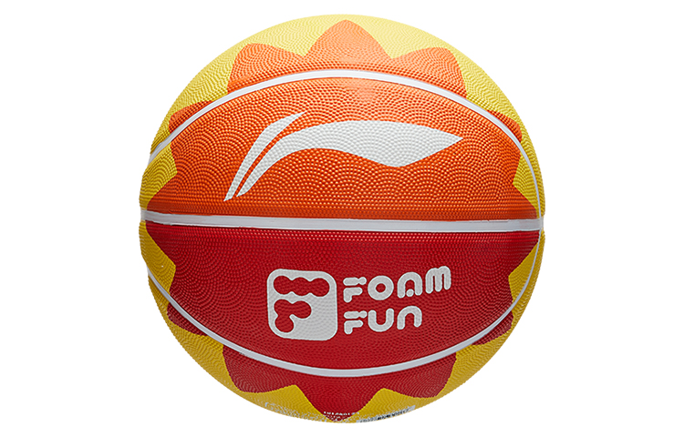 Li Ning Rubber Basketball Yellow Orange Red Size 7 Ball Training Unisex