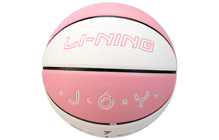 Li Ning CBA Collection Pu Basketball Pink White Size 7 Training Unisex