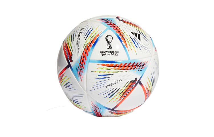 Adidas Size 1 Soccer Ball TPU Seamless Thermal bonding Unisex White/Sky Blue/Neon Red/Yellow