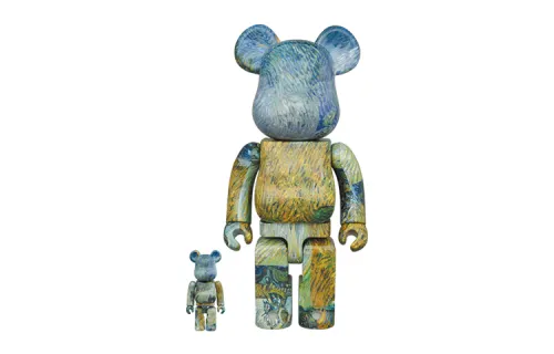 BE@RBRICK 400%100% Van Gogh Provence Country Road at Night Fashion Trendy Doll 7cm/28cm