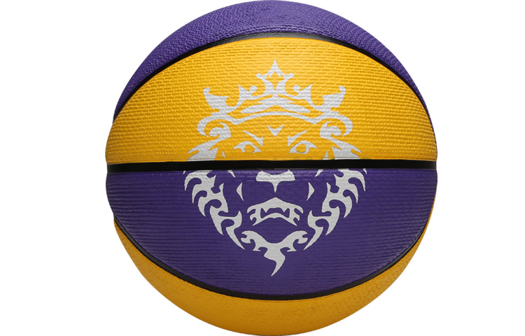 Nike Rubber Basketball Yellow/Black/White Size 7 Training Unisex