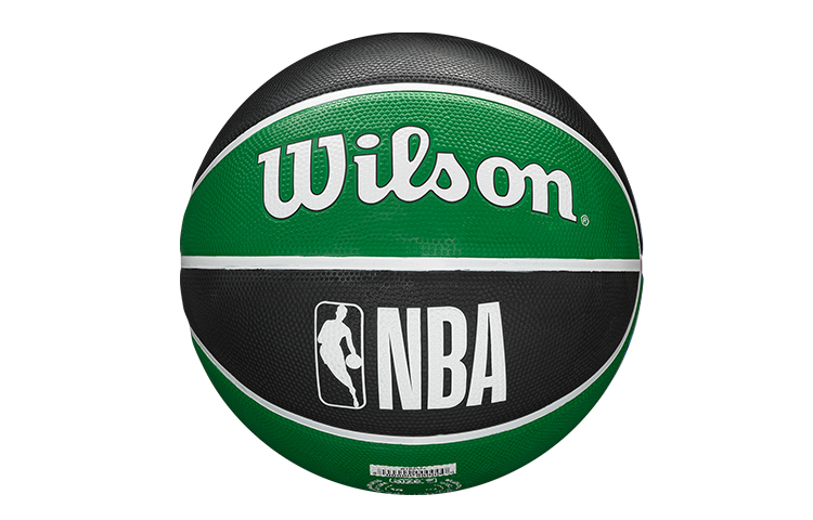 Wilson NBA Series Rubber Basketball Black Green Size 7 Ball Training Unisex