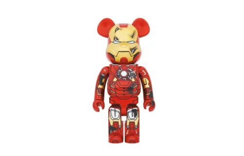 BE@RBRICK 1000% MARVEL Marvel Iron Man MK7 Mark Seven Battle Damaged Edition Trendy Figure 70cm