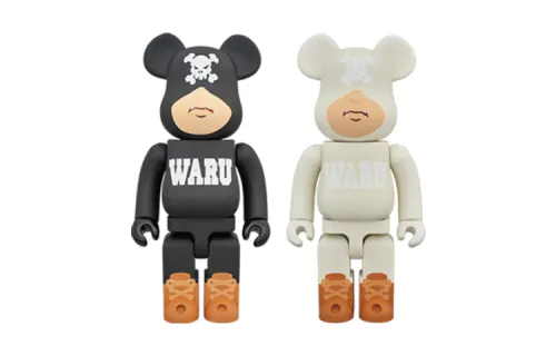 BE@RBRICK Tokyo Tokyo Tribe Waru Set Trendy Figure Black and White 400%
