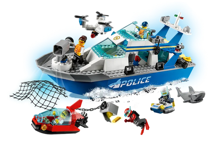 Конструктор LEGO City Police Patrol Boat (разноцветный) — фото 2