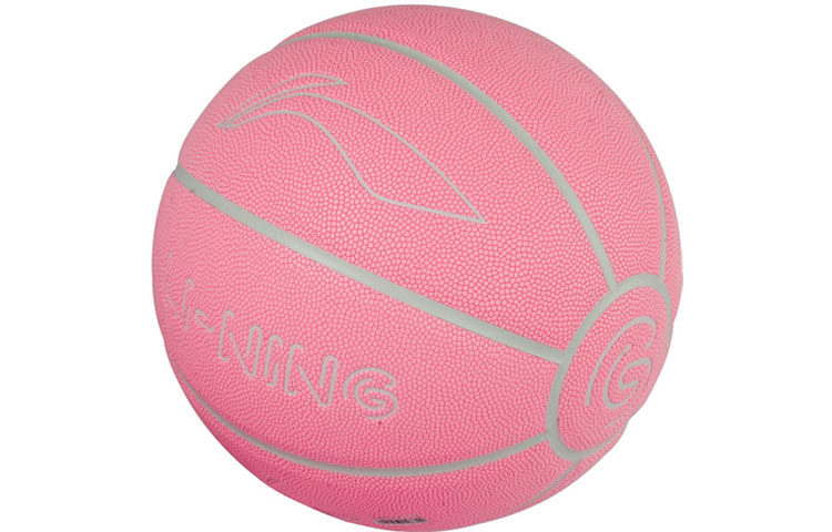 Li Ning Badfive Pu Basketball Durable Pink Size 7 Glow In The Dark Unisex