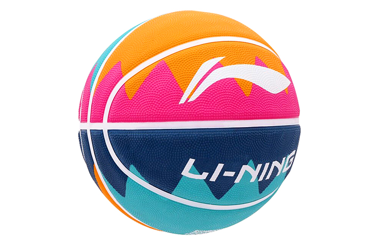 Li Ning China Mainland Version Rubber Basketball Slip Resistant Abrasion Resistant Size 7 Training Unisex