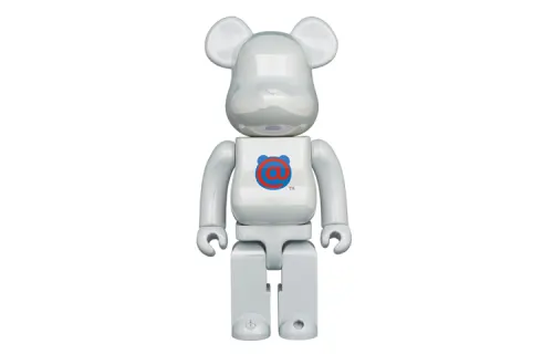 BE@RBRICK 1000%400% 1st MODEL WHITE CHROME 20th Anniversary Trendy Doll 28cm/70cm