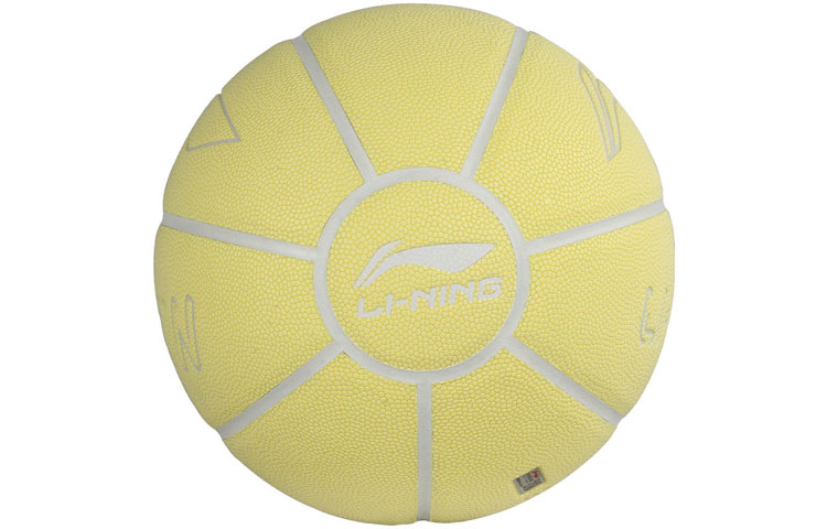Li Ning Badfive Pu Basketball Yellow Size 7 Ball Glow in The Dark Training Unisex