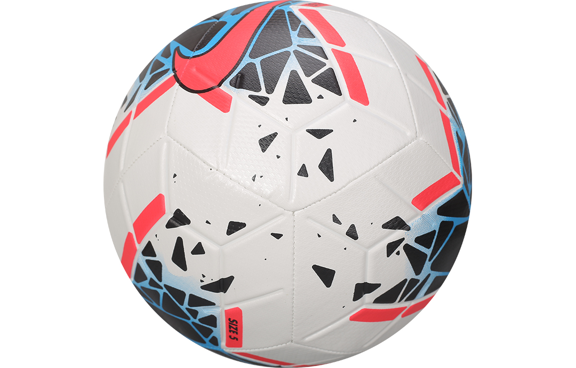 Nike Size 5 Soccer Ball Rubber Abrasion Resistant Machine Stitched Soccer Ball Unisex White Red Black