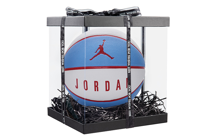 Jordan Artificial Leather Basketball White, University Blue, University Red Size 7 Ball Training Unisex