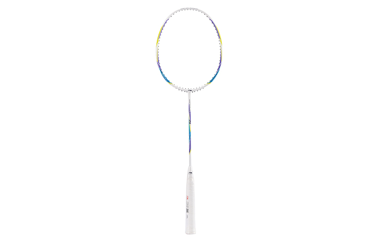 Li Ning WS74 Full Carbon Badminton Rackets Advanced Level 675mm Single Racket Dazzling White
