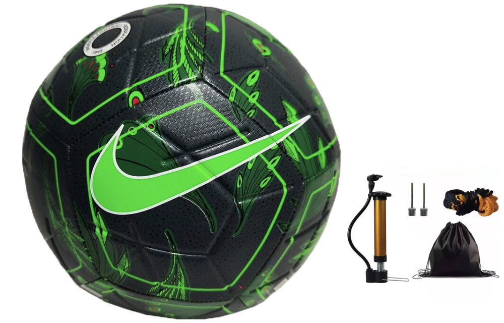 Nike Size 5 Ball Soccer Ball Rubber Machine Stitched Soccer Ball Unisex Seaweed Green