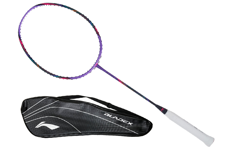 Li Ning Fengying 500 Badminton Rackets Offensive Type Heavy Head, Stiff Shaft Upper Class 675mm Purple