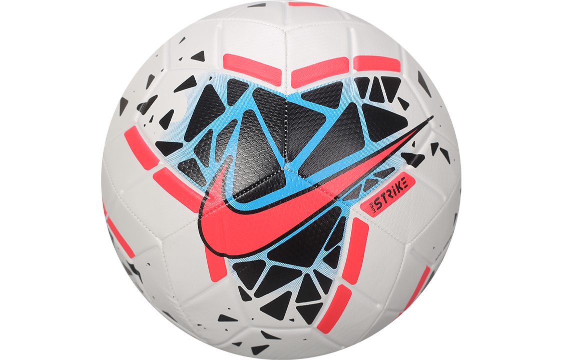 Nike Size 5 Soccer Ball Rubber Abrasion Resistant Machine Stitched Soccer Ball Unisex White Red Black