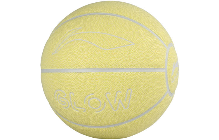 Li Ning Badfive Pu Basketball Yellow Size 7 Ball Glow in The Dark Training Unisex