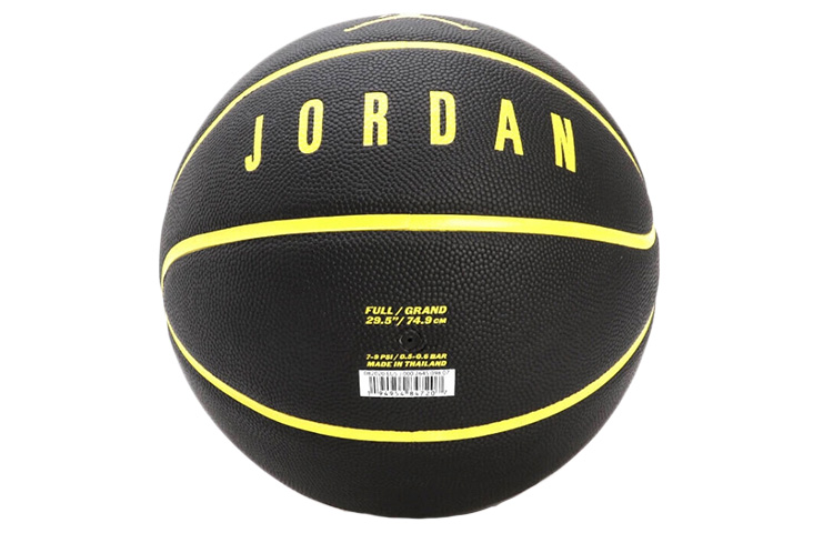 Jordan Pu Basketball Abrasion Resistant Black Yellow Size 7 Training Men’s