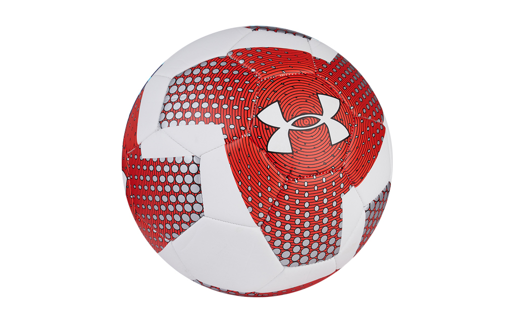 Under Armour Size 5 Soccer Ball TPU Machine Stitched Soccer Ball Unisex Red White