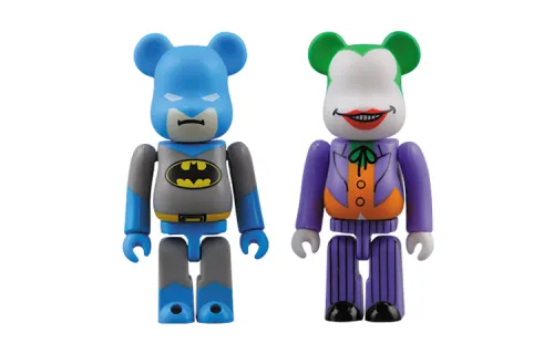 BE@RBRICK DC Comics Batman & Joker 2-piece set hanging card 100%