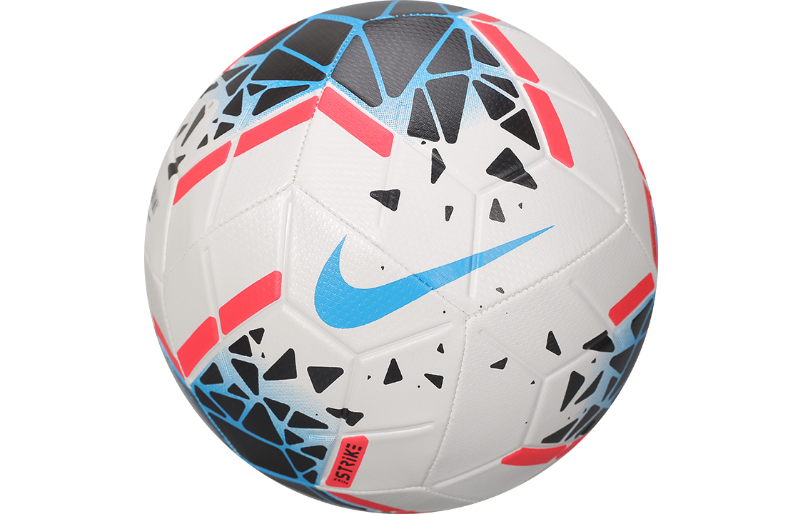 Nike Size 5 Soccer Ball Rubber Abrasion Resistant Machine Stitched Soccer Ball Unisex White Red Black