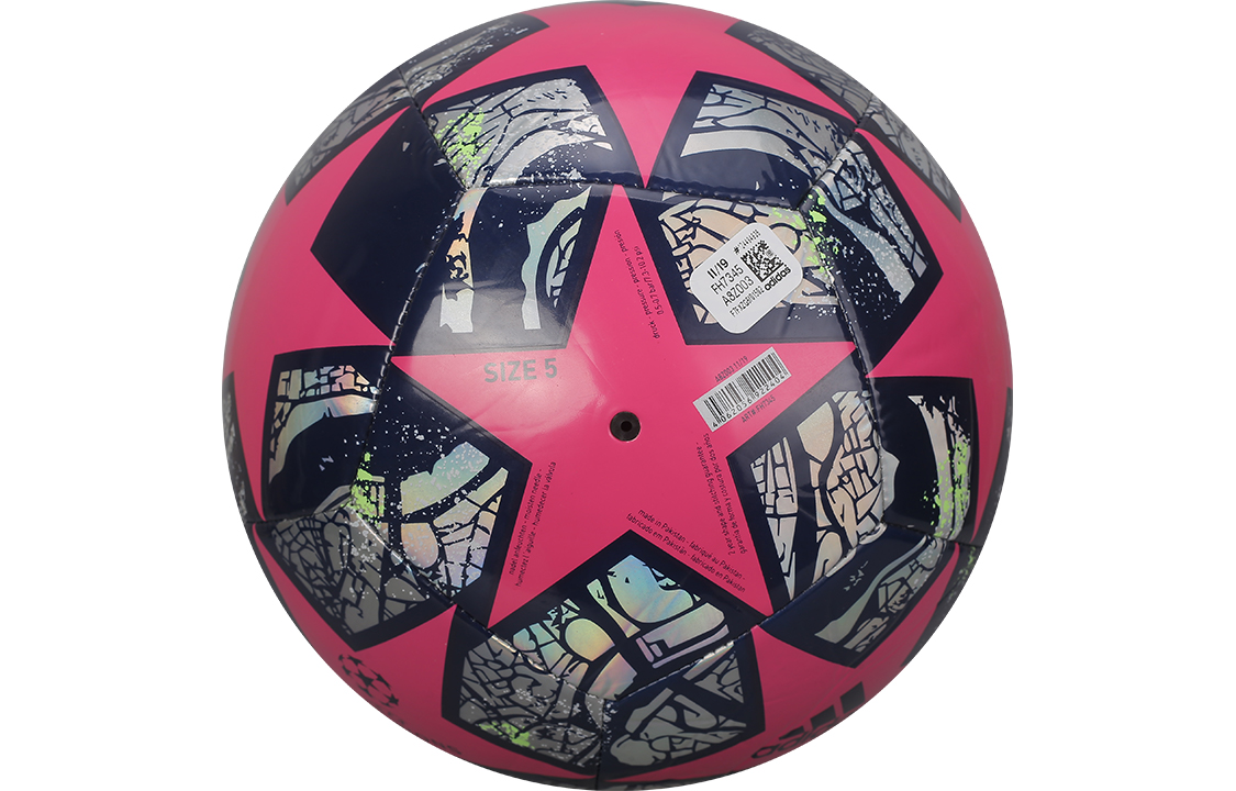 Adidas Size 5 Soccer Ball TPU Machine Stitched Soccer Ball Unisex Rose Red Black