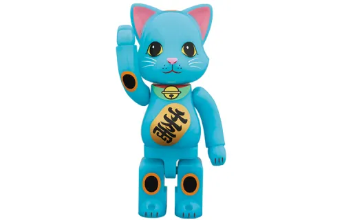 BE@RBRICK 400%100% NY@BRICK Lucky Cat Ten Million Liang Green Luminous Luminous Trendy Doll