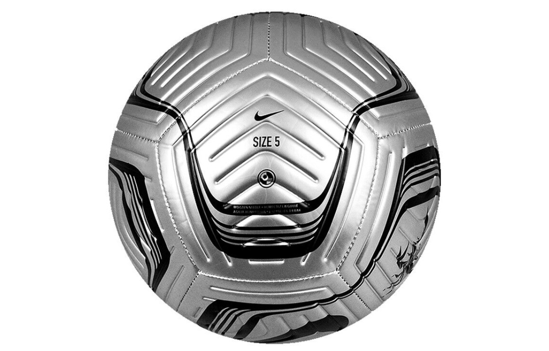 Nike Size 5 Ball Soccer Ball Pu Machine Stitched Soccer Ball Unisex Silver