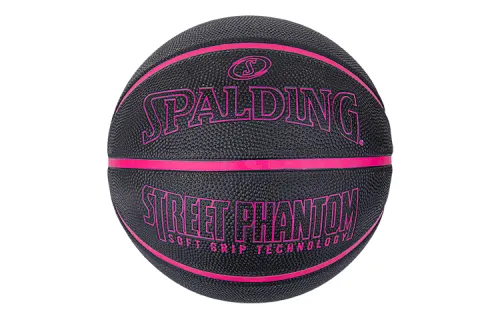 SPALDING Spalding Street Phantom Series Rubber Basketball Soft and Non-Slip Easier to Control Fluorescent Powder No. 6 No. 7 Training Same Style for Men and Women