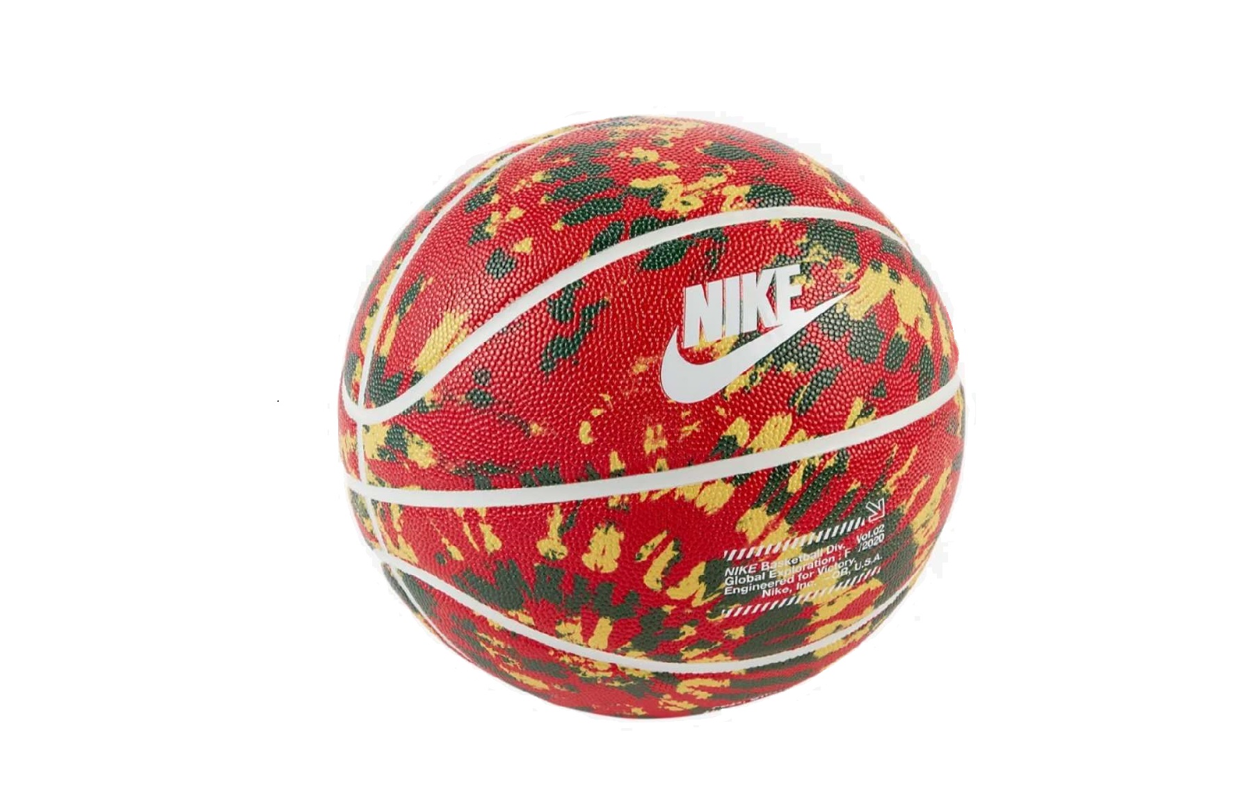 Nike Pu Basketball Red Black Yellow Size 7 Ball Training Men’s