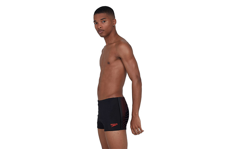 Speedo Swimming Shorts Men’s Black/Red Thin