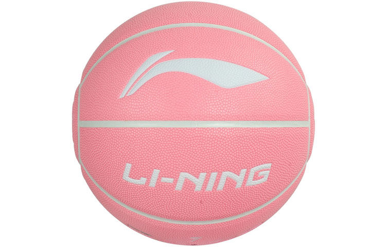 Li Ning Badfive Pu Basketball Pink Size 7 Training Unisex