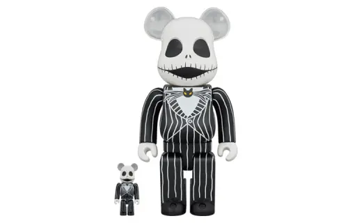 BE@RBRICK Jack Skellington Jack Skellington Smiley Face Trendy Doll