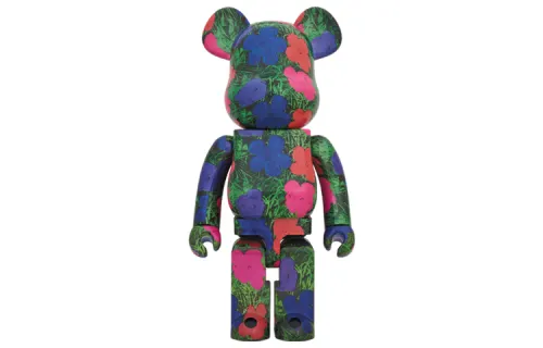 BE@RBRICK Art Series Andy Warhol Flowers Flowers Trendy Dolls