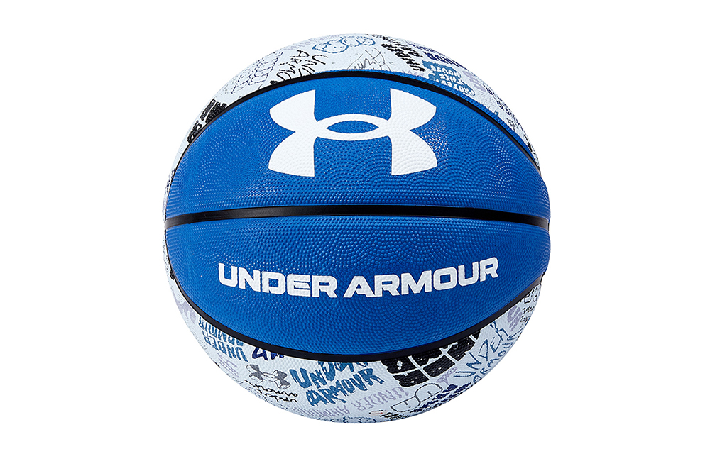 Under Armour Graffiti China Mainland Version Rubber Basketball White Blue Size 7 Ball Training Unisex