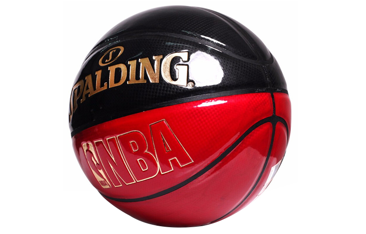 SPALDING Pu Basketball Red Black Size 7 Ball Training Unisex