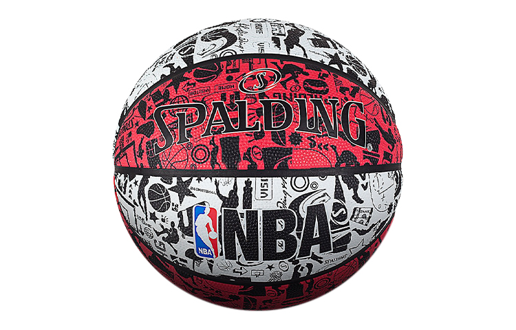 SPALDING Graffiti Rubber Basketball Red Size 7 Training Unisex