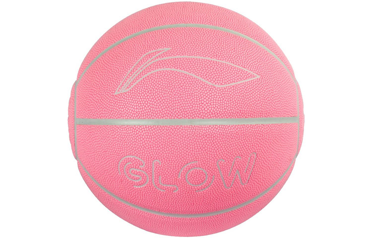 Li Ning Badfive Pu Basketball Durable Pink Size 7 Glow In The Dark Unisex