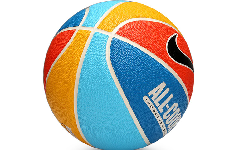 Nike China Mainland Version Pu Basketball Abrasion Resistant Blue Orange Size 7 Training Unisex