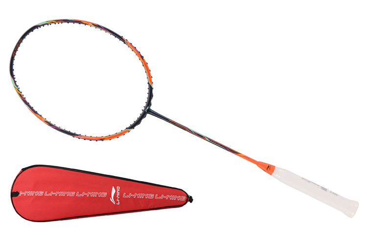 Li Ning Raid 6 Full Carbon Badminton Rackets Offensive Type Heavy Head, Stiff Shaft Upper Class 675mm Single Racket