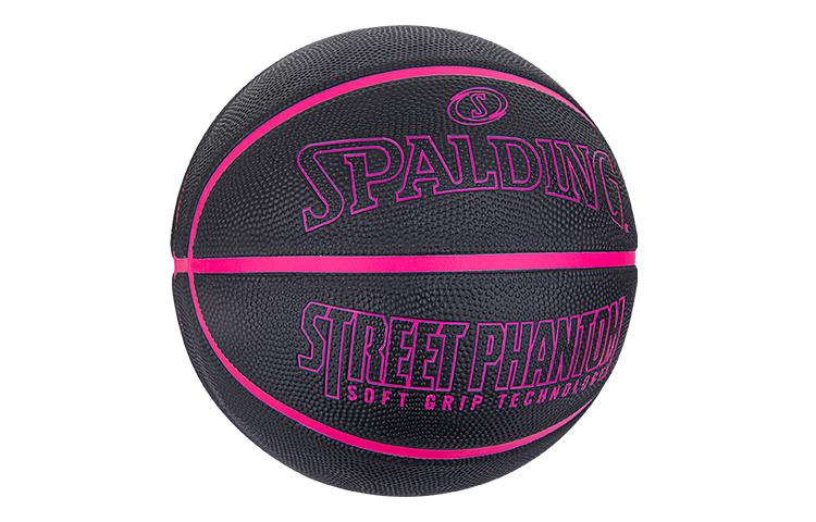 SPALDING Street Phantom Collection Rubber Basketball Neon Pink Size 6 7 Size Training Unisex